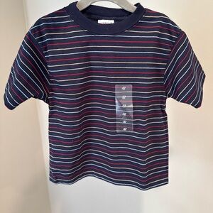 Striped Navy Kids T-Shirt